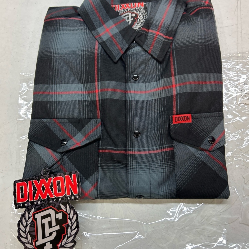 Dixxon Black and Red Flannel Shirt - Picture 2 of 2